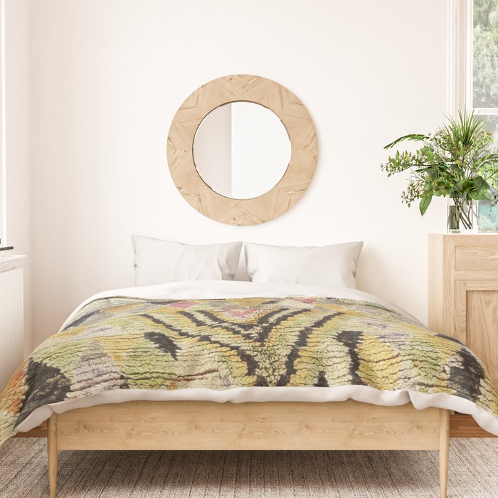 Vintage Moroccan Abstract Geometric Rug Print Duvet Cover Gallery Image 3