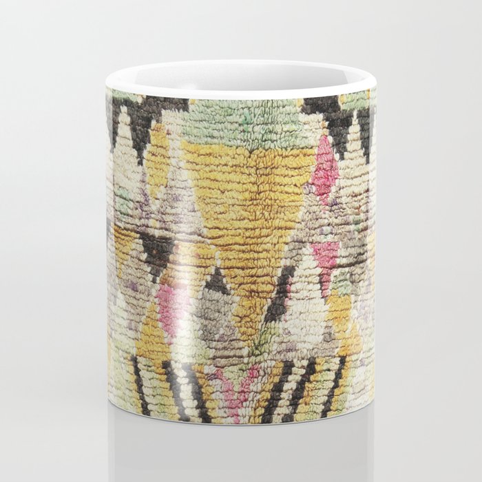 Vintage Moroccan Abstract Geometric Rug Print Coffee Mug Gallery Image 4