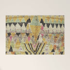 Vintage Moroccan Abstract Geometric Rug Print Welcome Mat Gallery Image 1