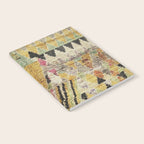 Vintage Moroccan Abstract Geometric Rug Print Notebook Gallery Image 2