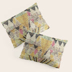 Vintage Moroccan Abstract Geometric Rug Print Pillow Sham Gallery Image 3