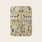 Vintage Moroccan Abstract Geometric Rug Print Bath Mat Gallery Image 1