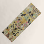 Vintage Moroccan Abstract Geometric Rug Print Yoga Mat Gallery Image 1