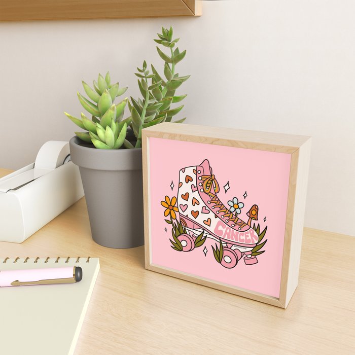 Cancer Zodiac Roller Skate Mini Art Print Gallery Image 2