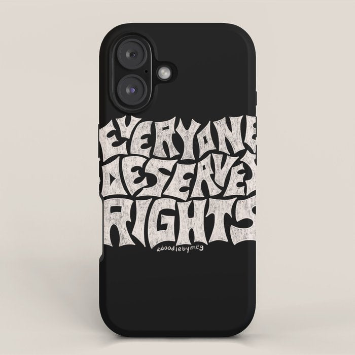 Everyone Deserves Rights iPhone Case Gallery Image 1