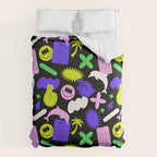 Trendy y2k sticker art pattern Comforter Gallery Image 6