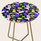 Trendy y2k sticker art pattern Side Table Gallery Image 2