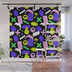 Trendy y2k sticker art pattern Wall Mural Gallery Image 1