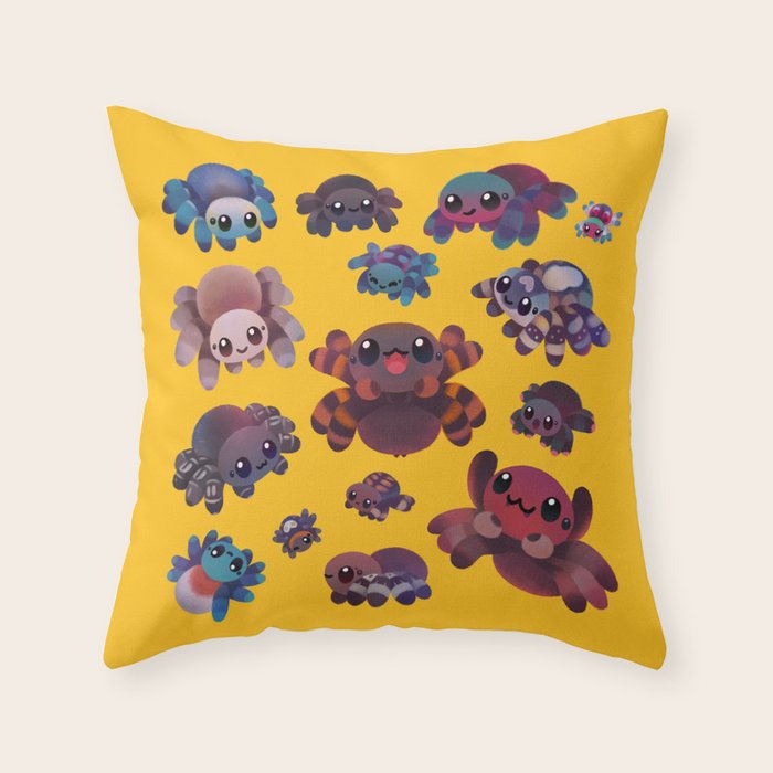 Tarantulas Throw Pillow Gallery Image 1