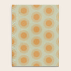 Boho Summer Sun Pattern VIII Sage and Orange Notebook Gallery Image 4