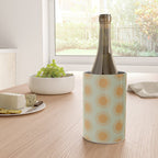 Boho Summer Sun Pattern VIII Sage and Orange Wine Chiller Gallery Image 4