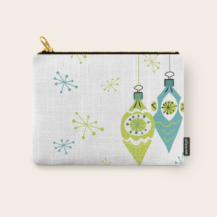 Mid Century Modern Christmas Ornaments Carry All Pouch Gallery Image 1