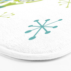 Mid Century Modern Christmas Ornaments Bath Mat Gallery Image 3