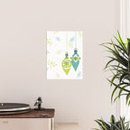 Mid Century Modern Christmas Ornaments Poster Gallery Image 2