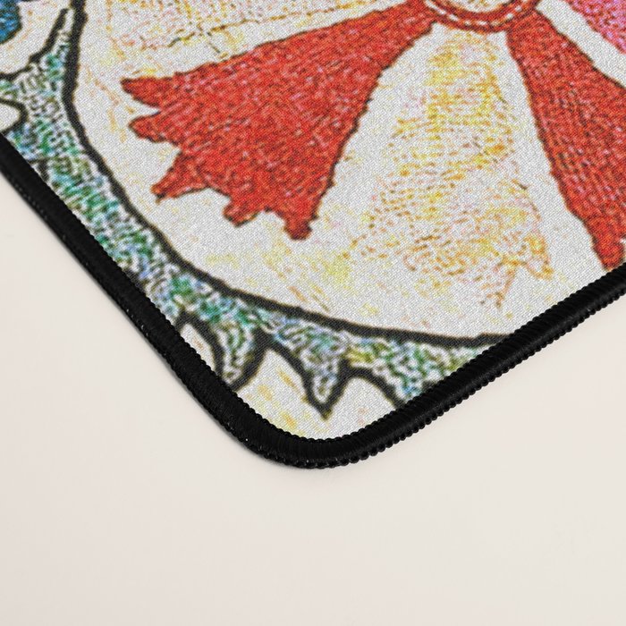 Bokhara Suzani Southwest Uzbekistan Embroidery Print Desk Mat Gallery Image 4