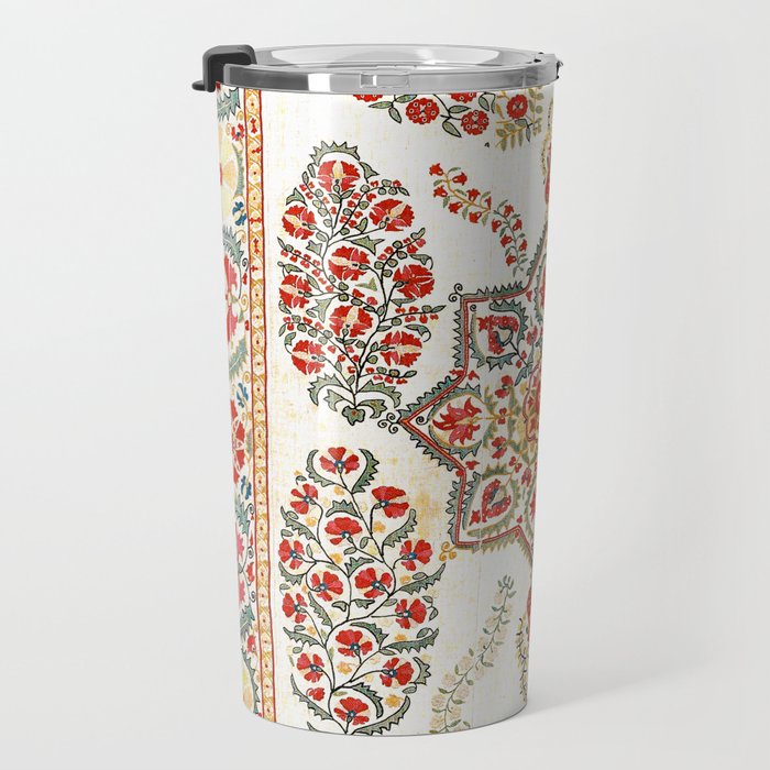 Bokhara Suzani Southwest Uzbekistan Embroidery Print Travel Mug Gallery Image 3