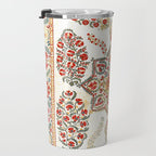 Bokhara Suzani Southwest Uzbekistan Embroidery Print Travel Mug Gallery Image 3