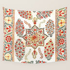 Bokhara Suzani Southwest Uzbekistan Embroidery Print Wall Tapestry Gallery Image 4