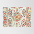 Bokhara Suzani Southwest Uzbekistan Embroidery Print Rug Gallery Image 2