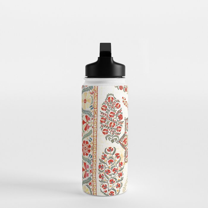 Bokhara Suzani Southwest Uzbekistan Embroidery Print Water Bottle Gallery Image 3