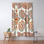 Bokhara Suzani Southwest Uzbekistan Embroidery Print Window Curtain Gallery Image 5