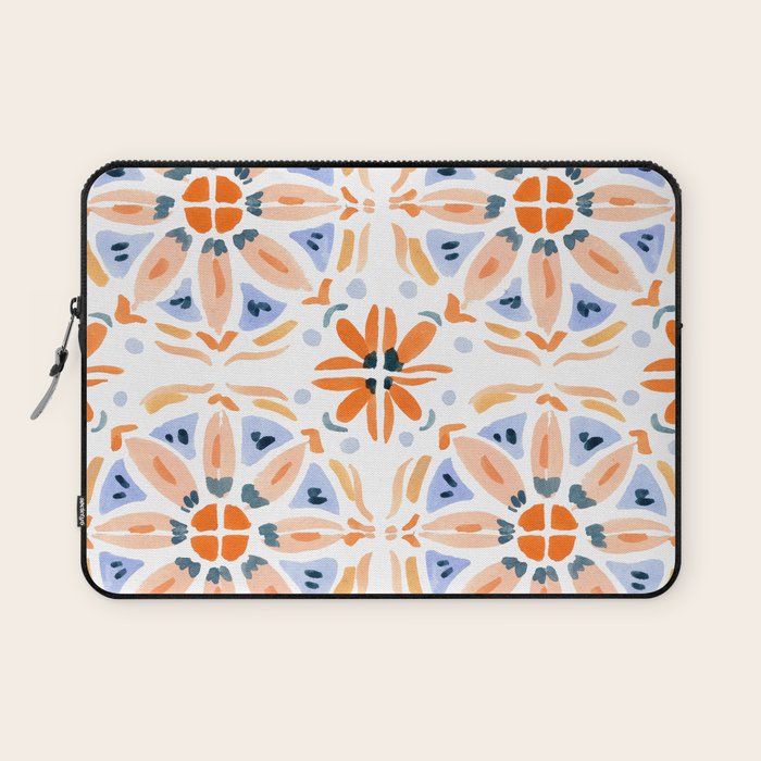 Red and Pink Tiles Laptop Sleeve Gallery Image 1