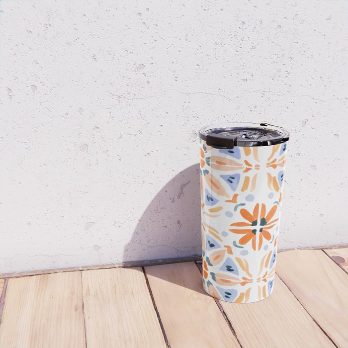 Red and Pink Tiles Travel Mug Gallery Image 4