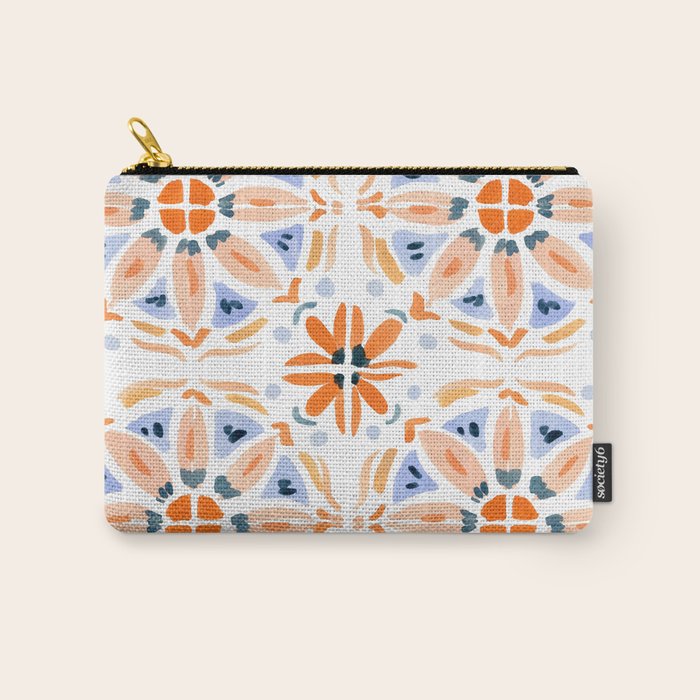 Red and Pink Tiles Carry All Pouch Gallery Image 1