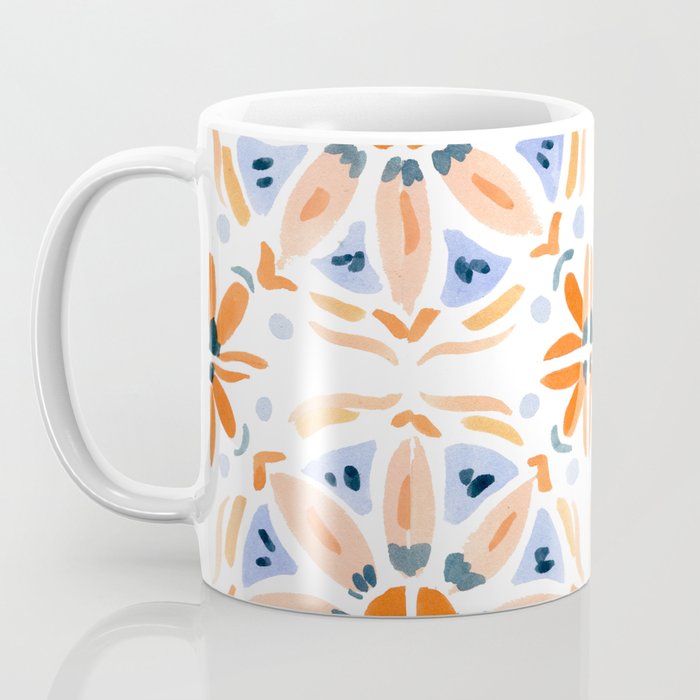 Red and Pink Tiles Coffee Mug Gallery Image 3
