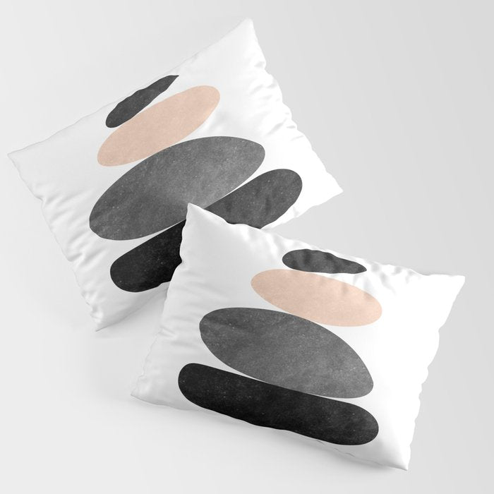 Peaceful, Zen, Balance, Geometric Art Pillow Sham Gallery Image 3