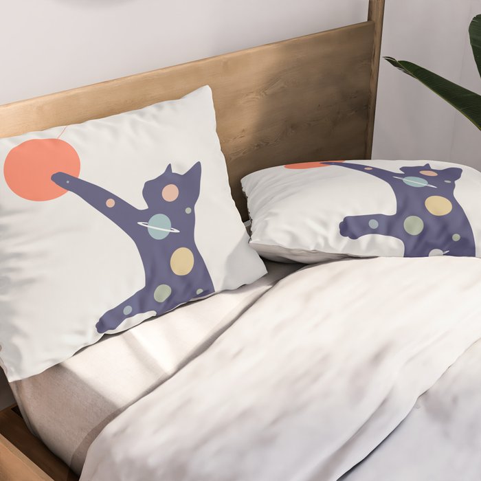 Cat Landscape 50 Pillow Sham Gallery Image 2