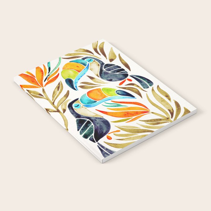 Tropical Toucans - Sepia Palette Notebook Gallery Image 2