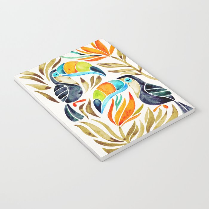 Tropical Toucans - Sepia Palette Notebook Gallery Image 3