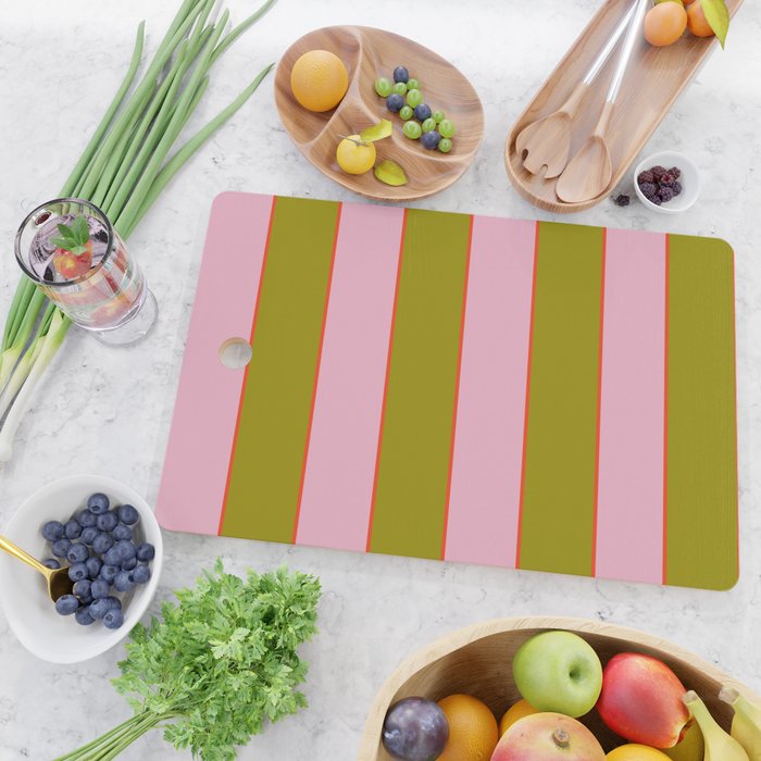 Abstration_GEOMETRIC_RIBBON_STRIPE_LINE_GIFT_LOVE_POP_0930 Cutting Board Gallery Image 2