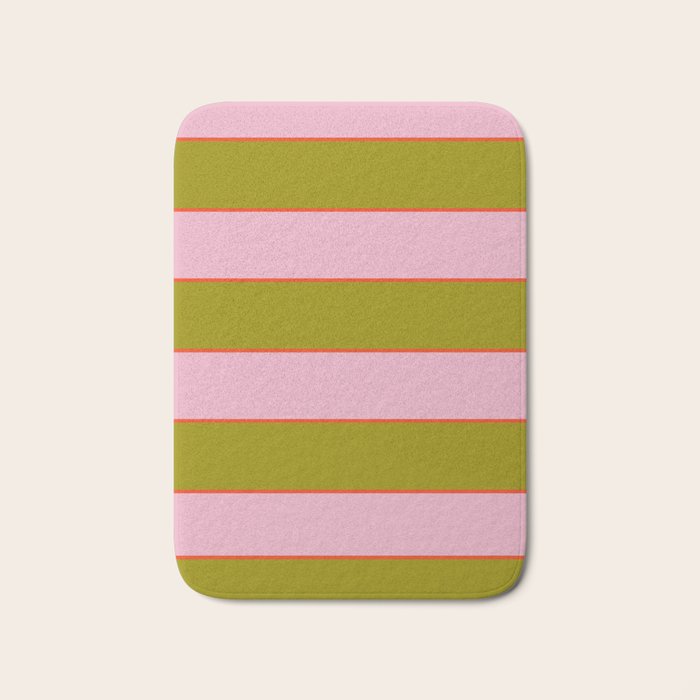 Abstration_GEOMETRIC_RIBBON_STRIPE_LINE_GIFT_LOVE_POP_0930 Bath Mat Gallery Image 1
