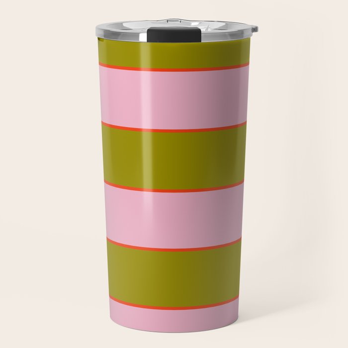 Abstration_GEOMETRIC_RIBBON_STRIPE_LINE_GIFT_LOVE_POP_0930 Travel Mug Gallery Image 1