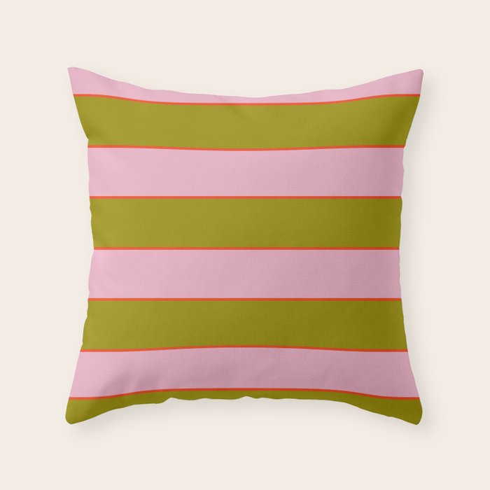Abstration_GEOMETRIC_RIBBON_STRIPE_LINE_GIFT_LOVE_POP_0930 Throw Pillow Gallery Image 1
