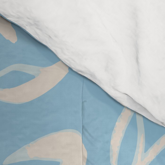 Hand drawn flower nature art pattern Comforter Gallery Image 4