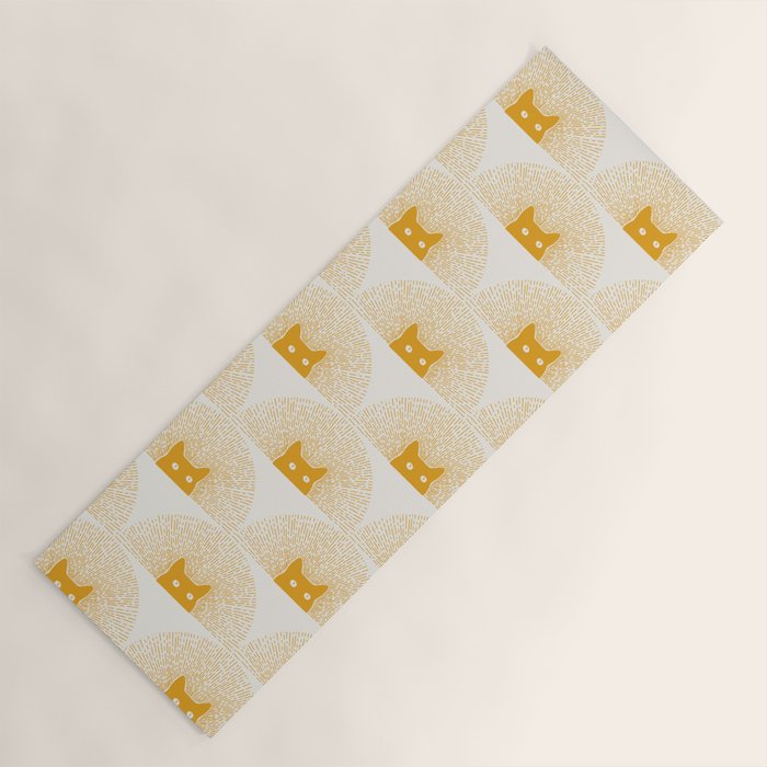 Good Meowning Pattern Yoga Mat Gallery Image 1