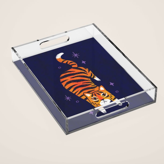 Fierce Tiger  Acrylic Tray Gallery Image 1