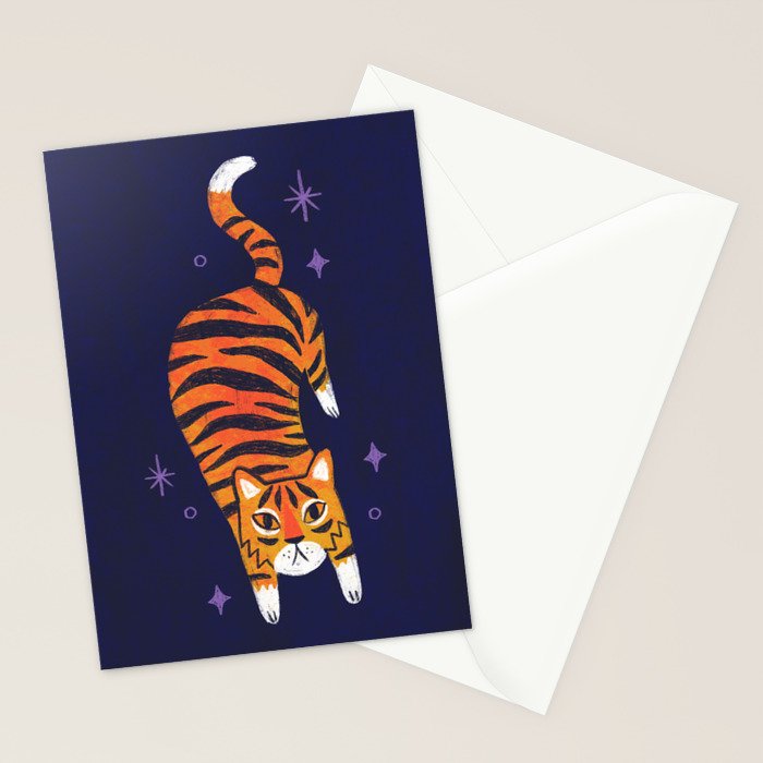 Fierce Tiger  Stationery Card Gallery Image 2