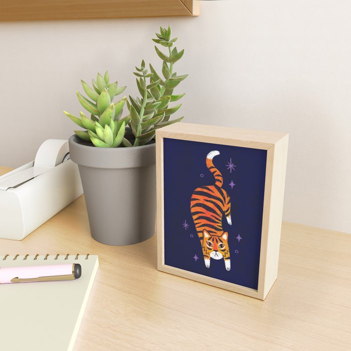 Fierce Tiger  Mini Art Print Gallery Image 2