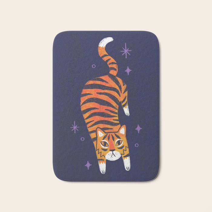 Fierce Tiger  Bath Mat Gallery Image 1