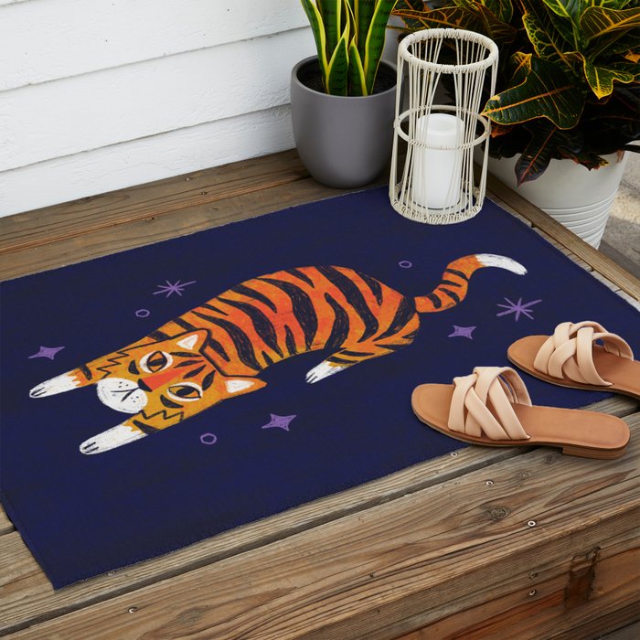 Fierce Tiger  Outdoor Rug Gallery Image 2
