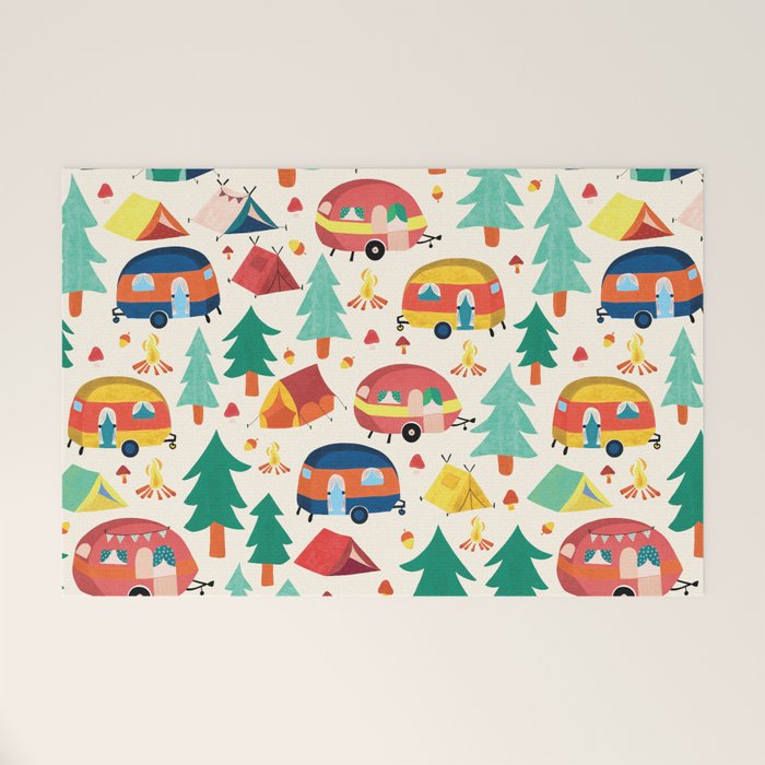 Let's go camping! Welcome Mat Gallery Image 1