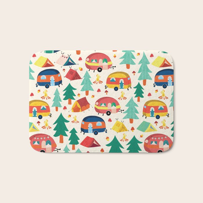 Let's go camping! Bath Mat Gallery Image 1
