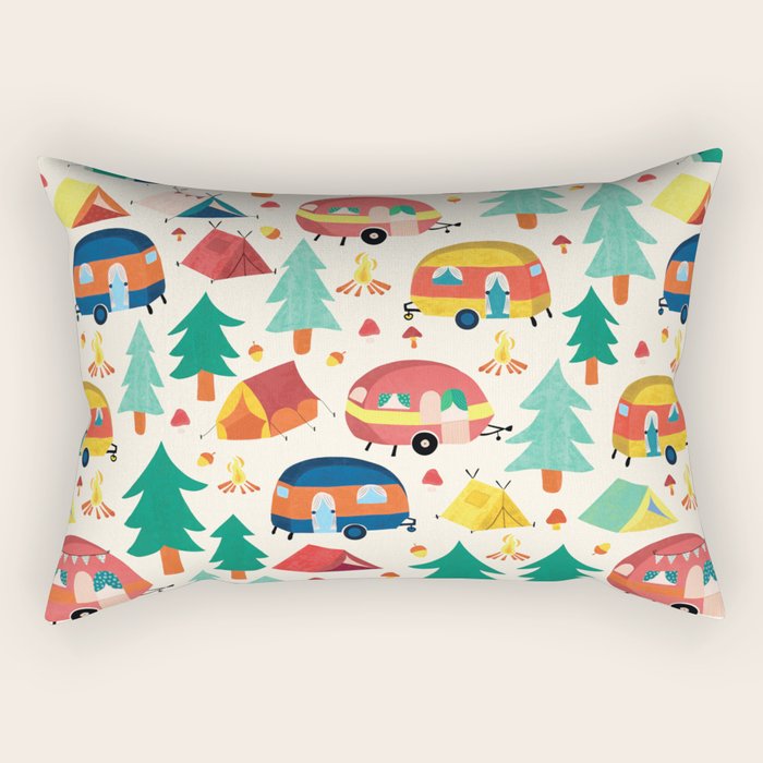 Let's go camping! Rectangular Pillow Gallery Image 2