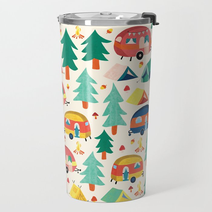 Let's go camping! Travel Mug Gallery Image 2
