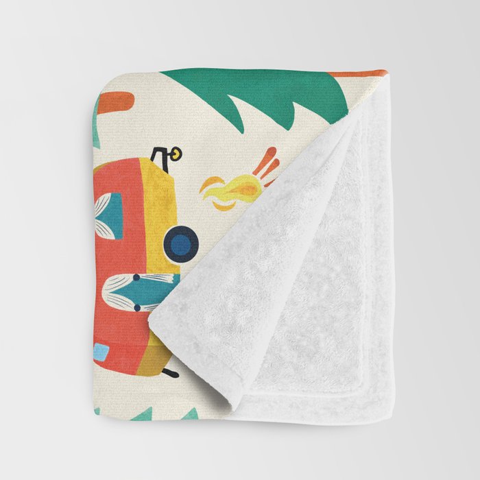 Let's go camping! Throw Blanket Gallery Image 3