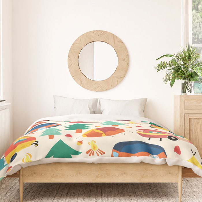 Let's go camping! Duvet Cover Gallery Image 3
